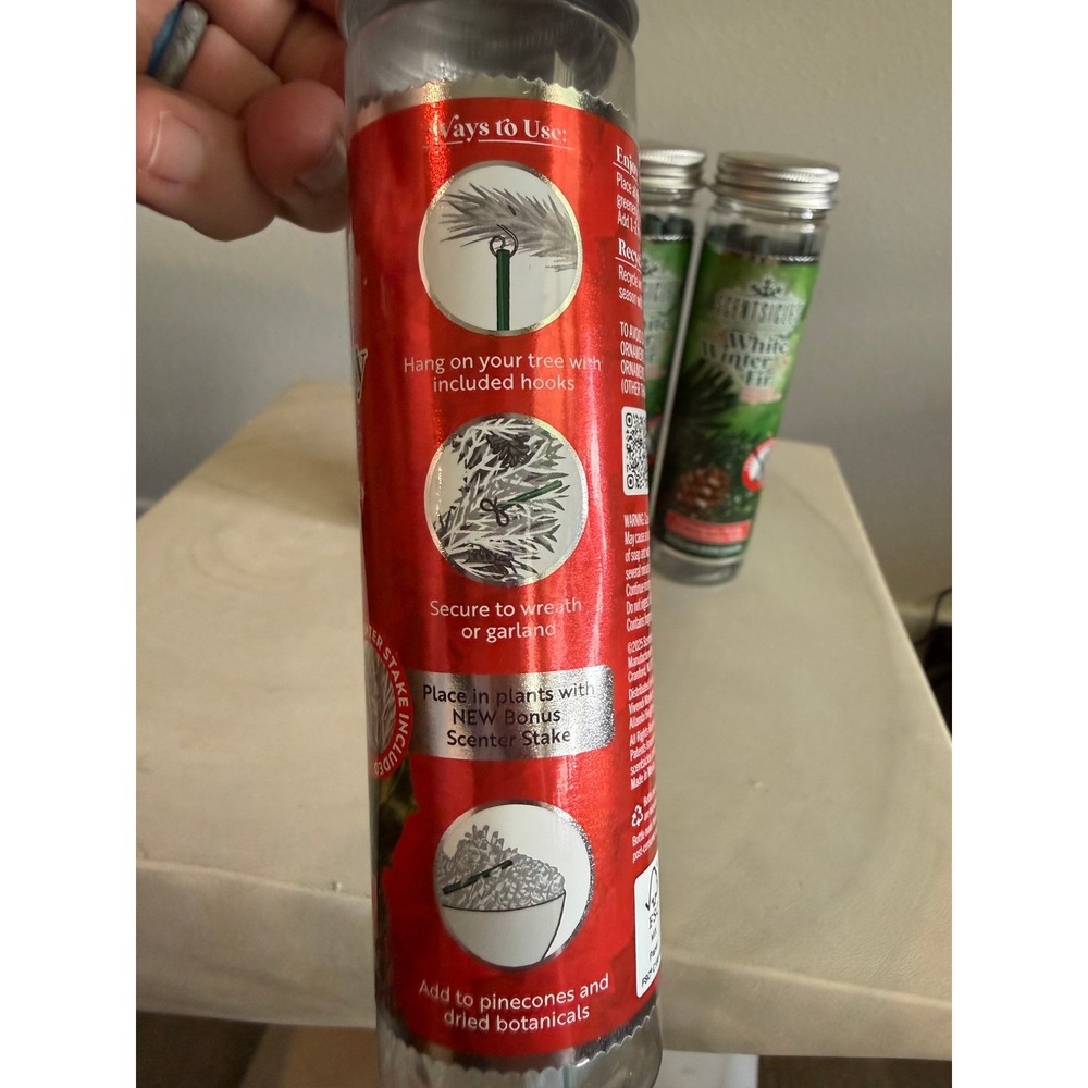 NEW Scentsicles‎ Snowberry Pine White Fir Scented Christmas Tree Sticks Lot 5 - Picture 3 of 4